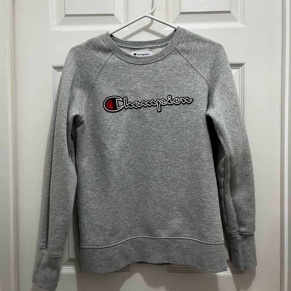 Champion Heather Gray Athletic Sweatshirt